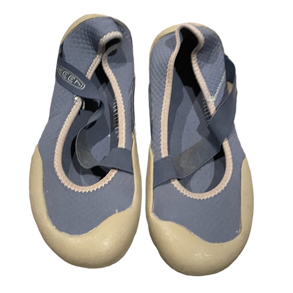 Keen Neoprene Roatan Blue Tan Slip on Water Shoes